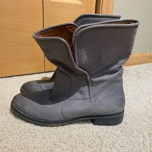 Women's Michael Shannon leather moto style boots